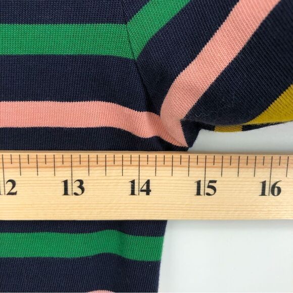 J. Crew Dress Womens 0 Striped Long Sleeve Multicolor Midi Colorful Teacher Work - Picture 13 of 15